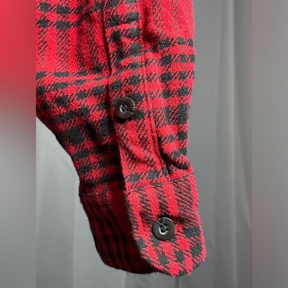 Woolrich Red Plaid 100% Cotton Jacket. - Picture 7 of 14